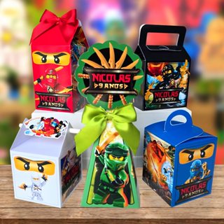 PEGUE E MONTE - Kit festa personalizada Ninjago - Caixinha para lembrancinha de aninversários em Oferta na Shopee