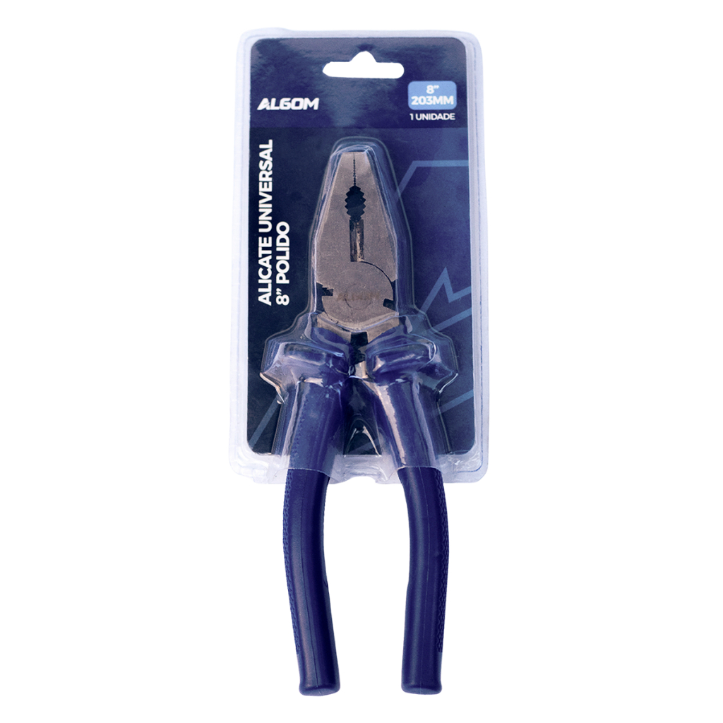 Alicate Universal 8" Polido Algom em Oferta na Shopee