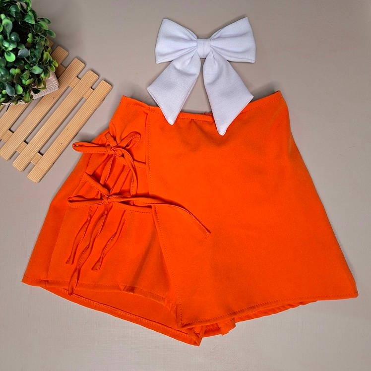 Short Saia e Cropped Alfaiataria 4 ao 14 Infantil e Juvenil