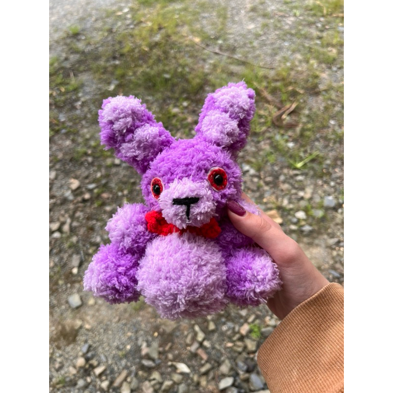 Amigurumi Bonnie plush - Five Nights at Freddy's - crochê pelúcia FNAF 2 jogo terror alt Freddy Foxy Bonnie Animatronic