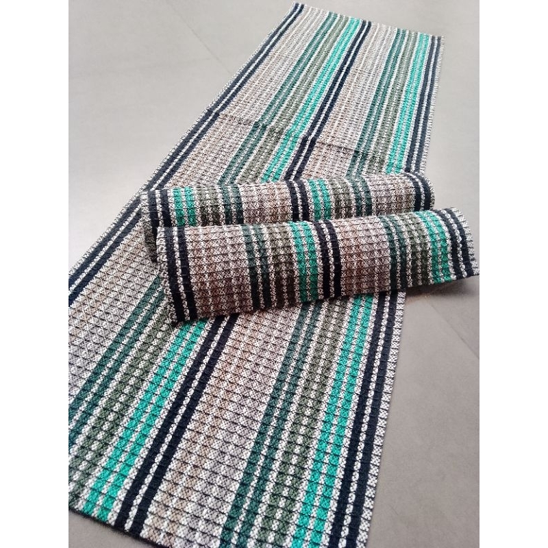 kit de passadeira 1,30 x 0,40 damasco p/ cozinha 3 PCs algodão em Oferta na Shopee