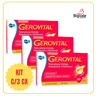 Polivitamínico Gerovital c/60 caps Vitalizante e Energético EMS em Oferta na Shopee