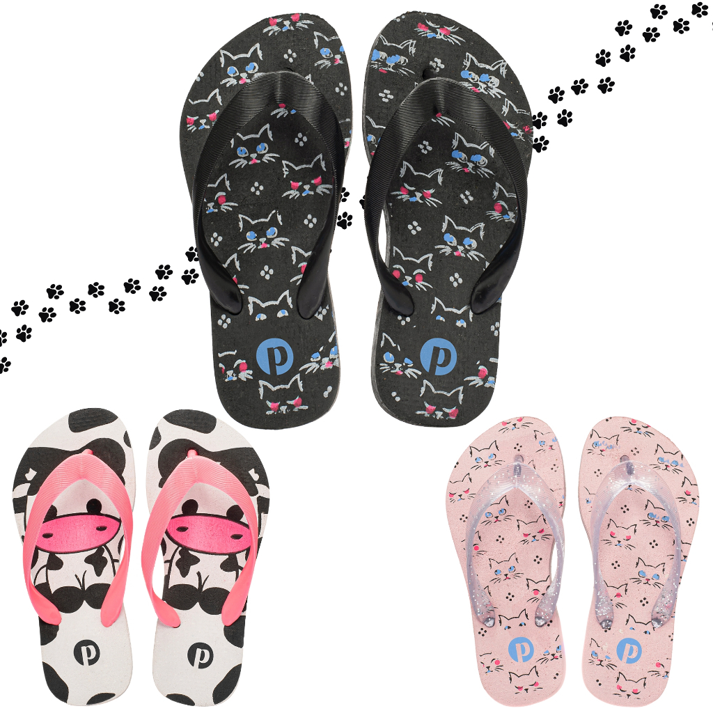 Kit Chinelo Infantil Confortável Antiderrapante Estampado