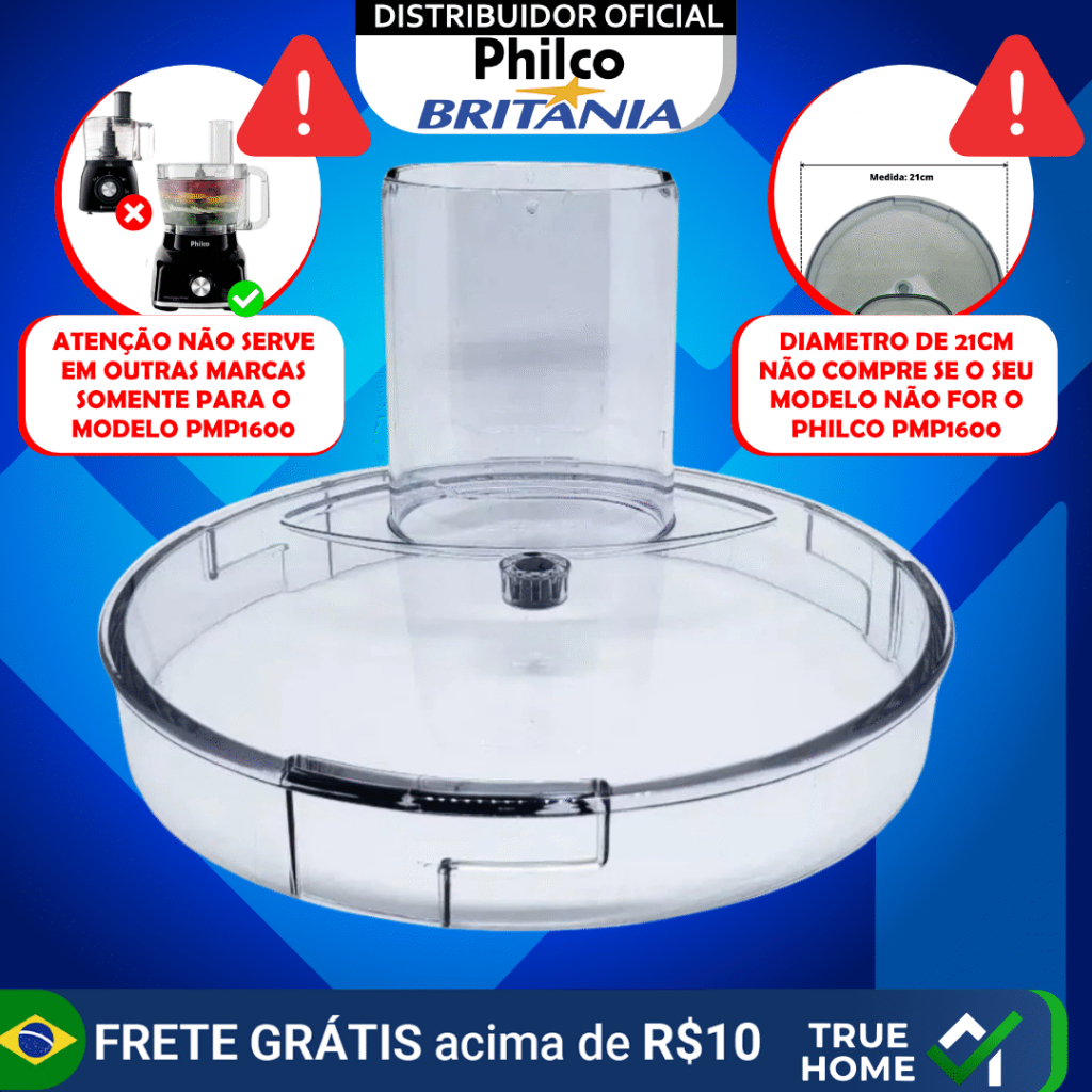 Imagem TAMPA DA JARRA PMP1600P ORIGINAL MULTIPROCESSADOR PHILCO