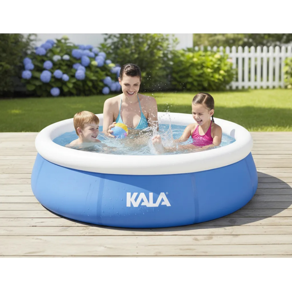 Piscina Inflável 1000 Litros Com Borda Redonda Fast Set Fácil Montagem Kala Azul 1.68m x 51cm