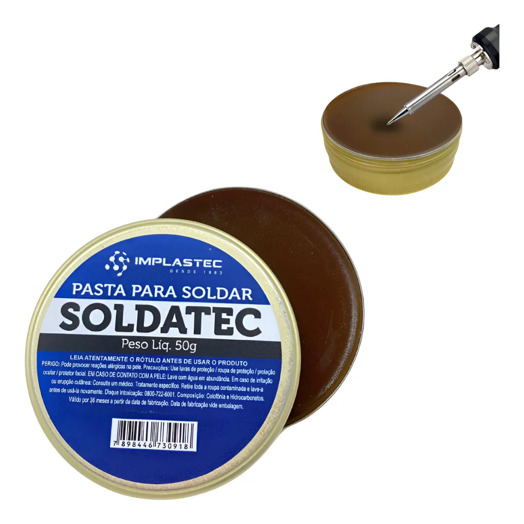 Pasta de Solda 50g Para Placa de PC Celular Notebook VGA TV cor Marrom
