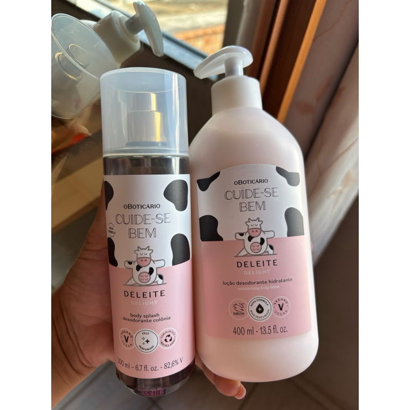 O Boticário Combo Cuide-se Bem Deleite: Body Splash 200ml + Hidratante Desodorante Corporal 400ml
