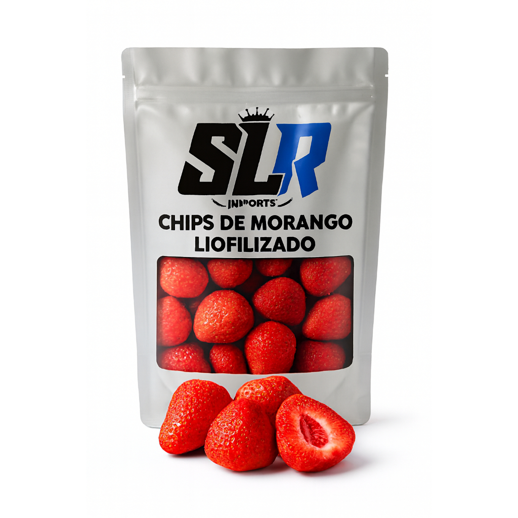 Chips de Morango Liofilizados Premium Desidratado 500g 1Kg em Oferta na Shopee