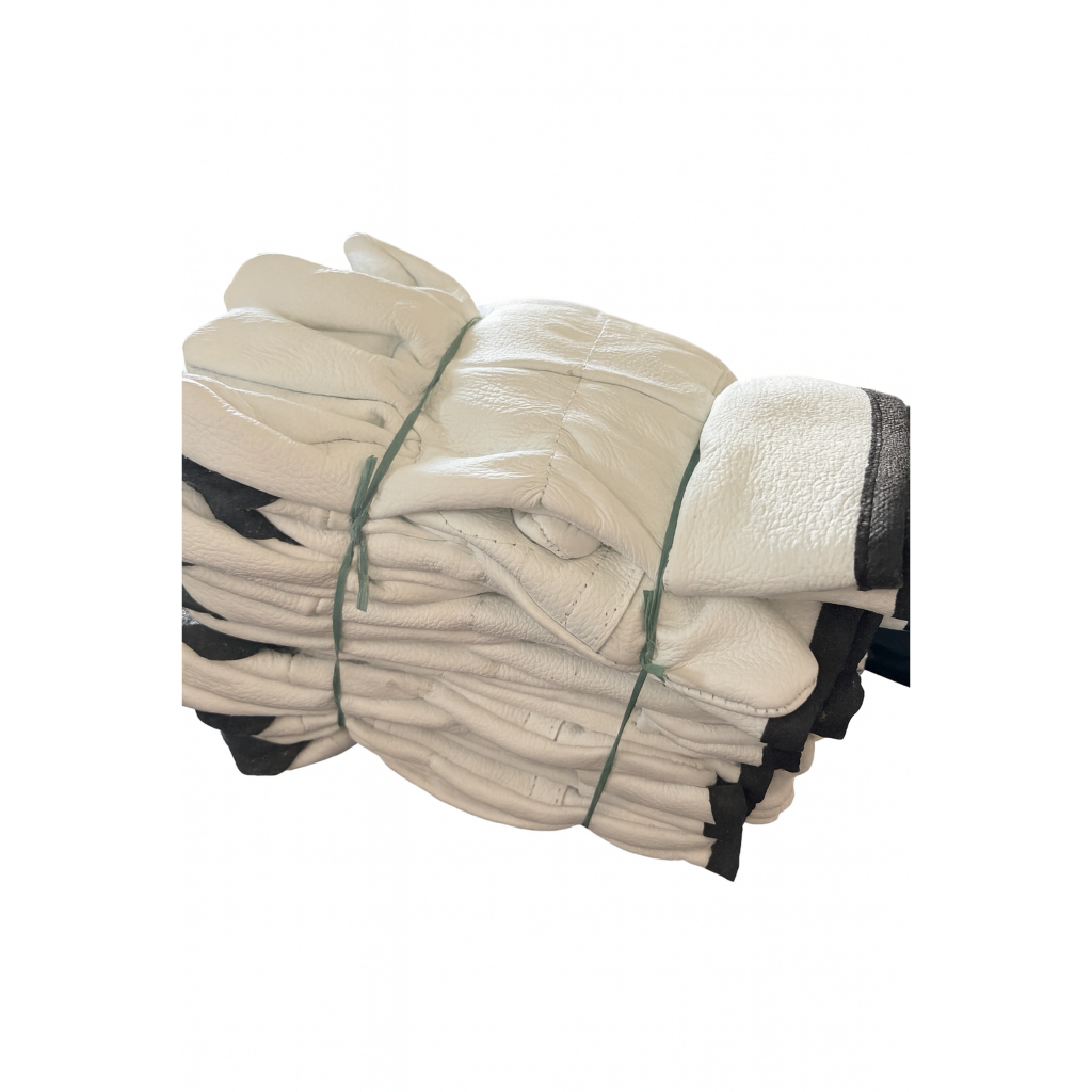 KIT Luva de Vaqueta Petroleira  Profissional Colorida Couro Legítimo Costura Reforçada EPI com CA Trabalho Pesado