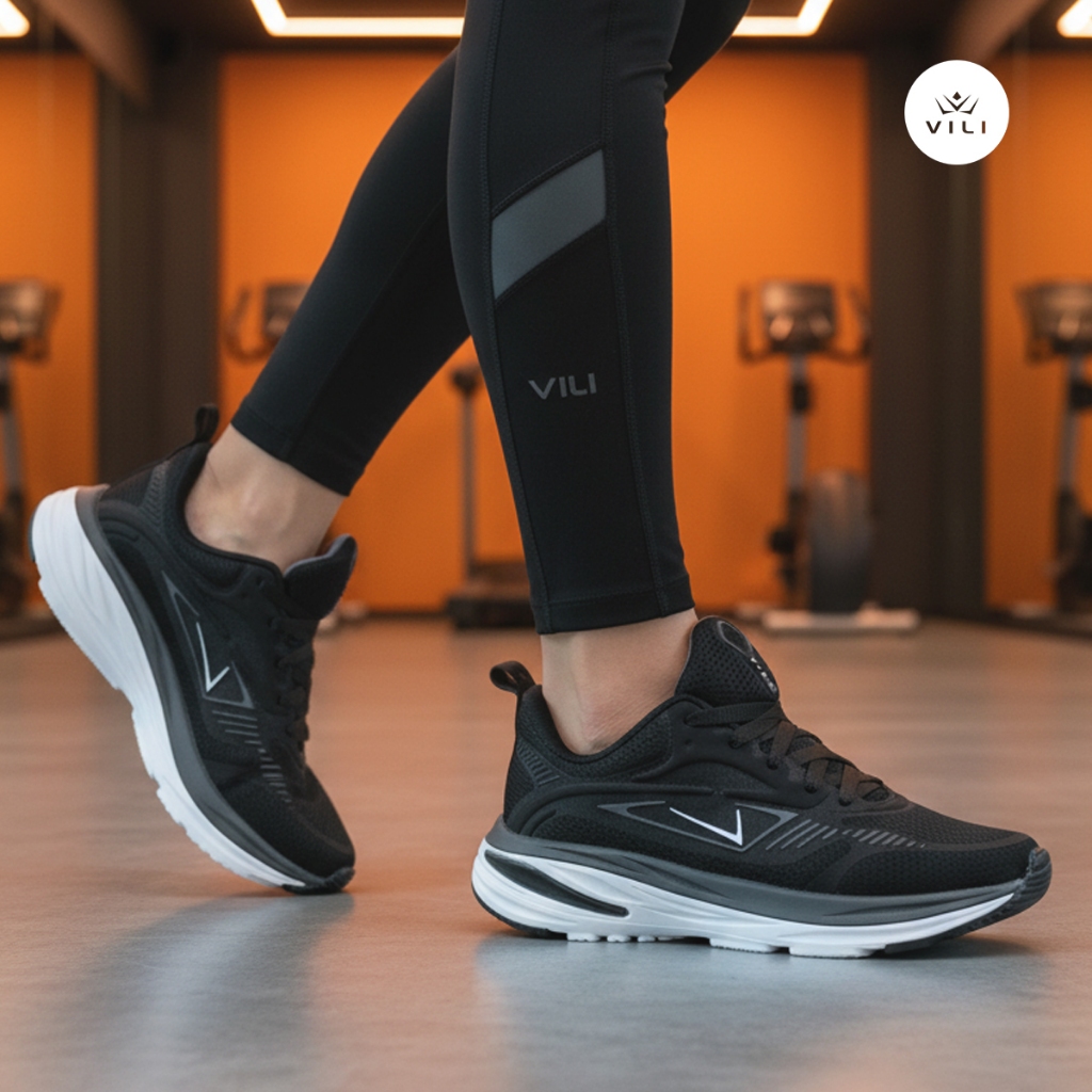 Tênis Feminino Vili Fusion Esportivo Masculino Academia 232G Preto em Oferta na Shopee