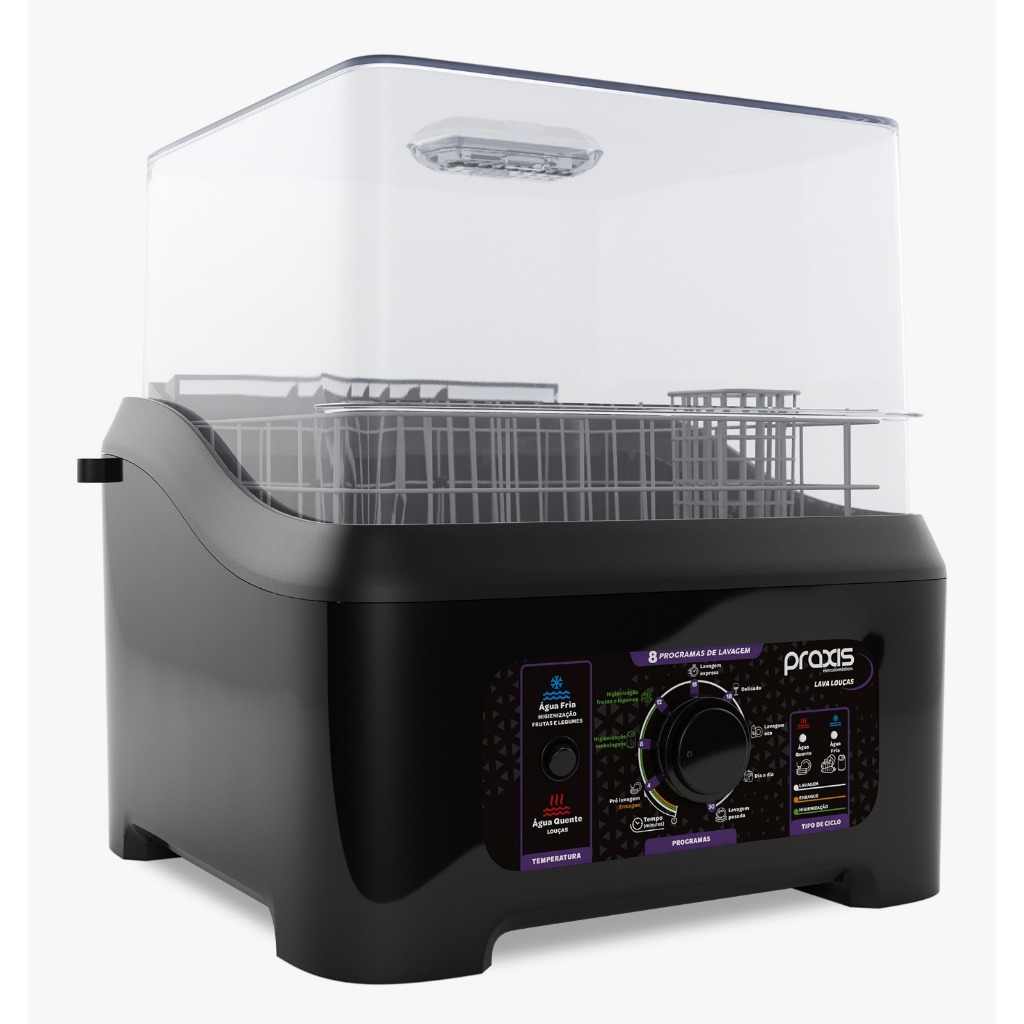 Imagem Lava-Louças Portátil Semiautomática Praxis – Preta