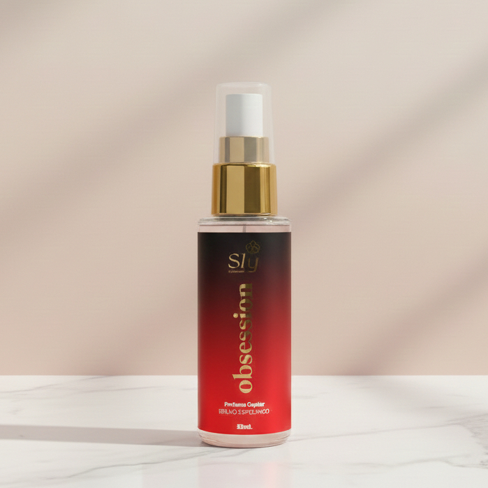 Perfume Capilar Obssession Brilho Espelhado e Fragrância Marcante 53ml em Oferta na Shopee