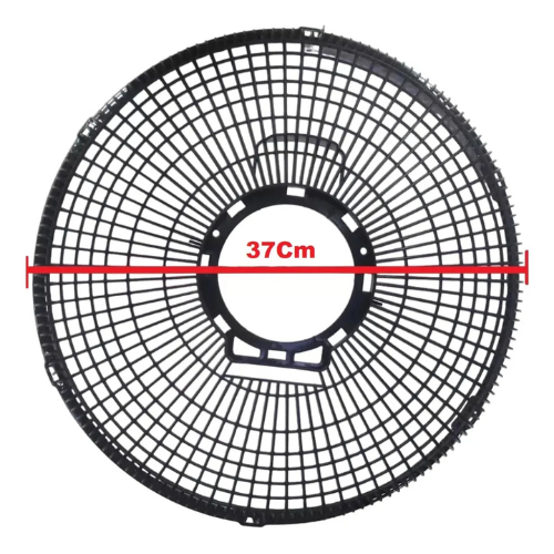 Grade Traseira Mondial V-31 Fechada Preta 0063-05 37cm Original Preto