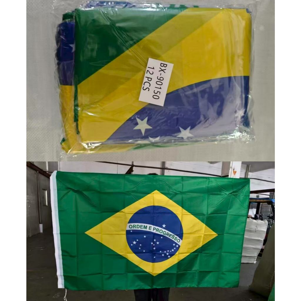 Bandeira BRASIL Em Tecido POliÉster alto qualidade para copa/festa/jogo/evento - 150cm*90cm Atacado e Varejo em Oferta na Shopee
