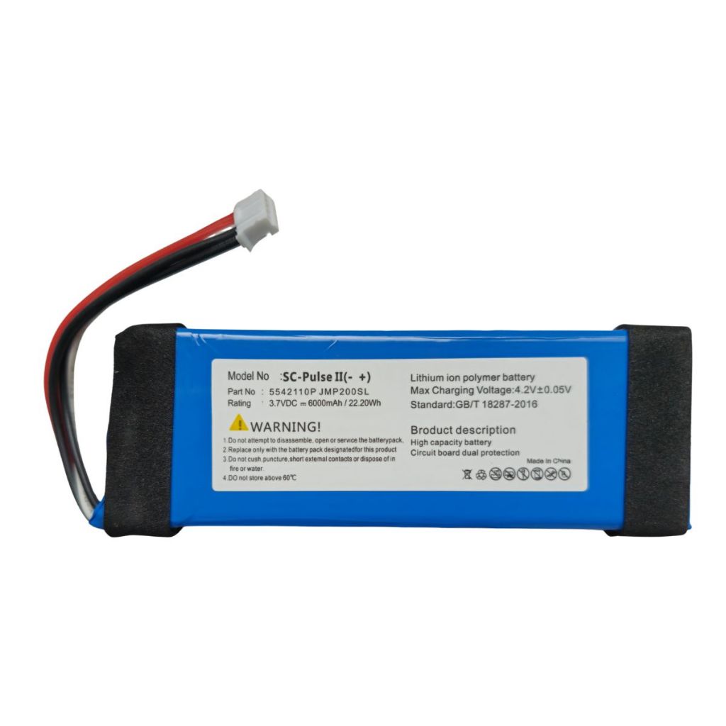 Para Pulse 2 Caixa de Som - 6.000mAh P5542100-P e 5542110-P - Portatil