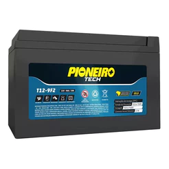 Bateria Pioneiro Ups 12v 9 Ah Para Seguranca Residencial