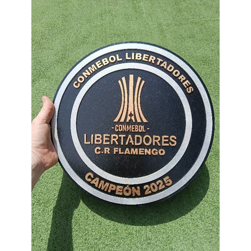 Placa decorativa - Prato Libertadores CONMEBOL 2025 MDF BMK ART'S