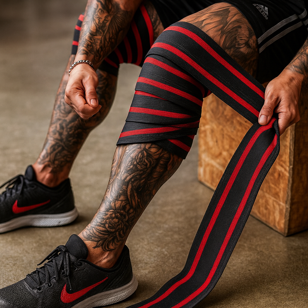 Faixa de Joelho Esportivas – Elásticas para Treino, Agachamento e Exercícios Intensos em Oferta na Shopee