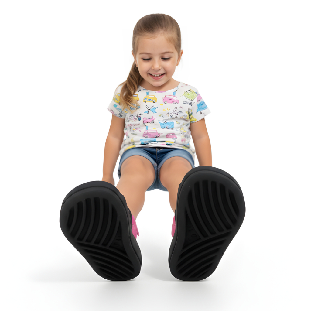 Detalhes do Papete Menina Infantil 2 em 1 com Correia – Leve, Confortável  para Uso Diário