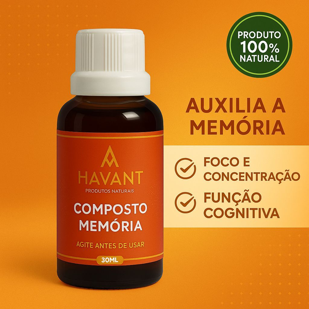 Detalhes do COMPOSTO MEMÓRIA 30ML 100% NATURAL HAVANT