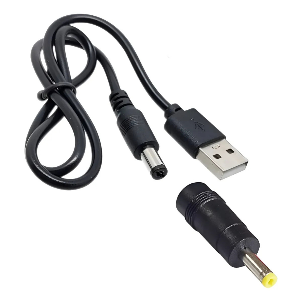 Cabos De Ac/usb + 1 Adaptadores P/ Encaixe No Plug P4 G