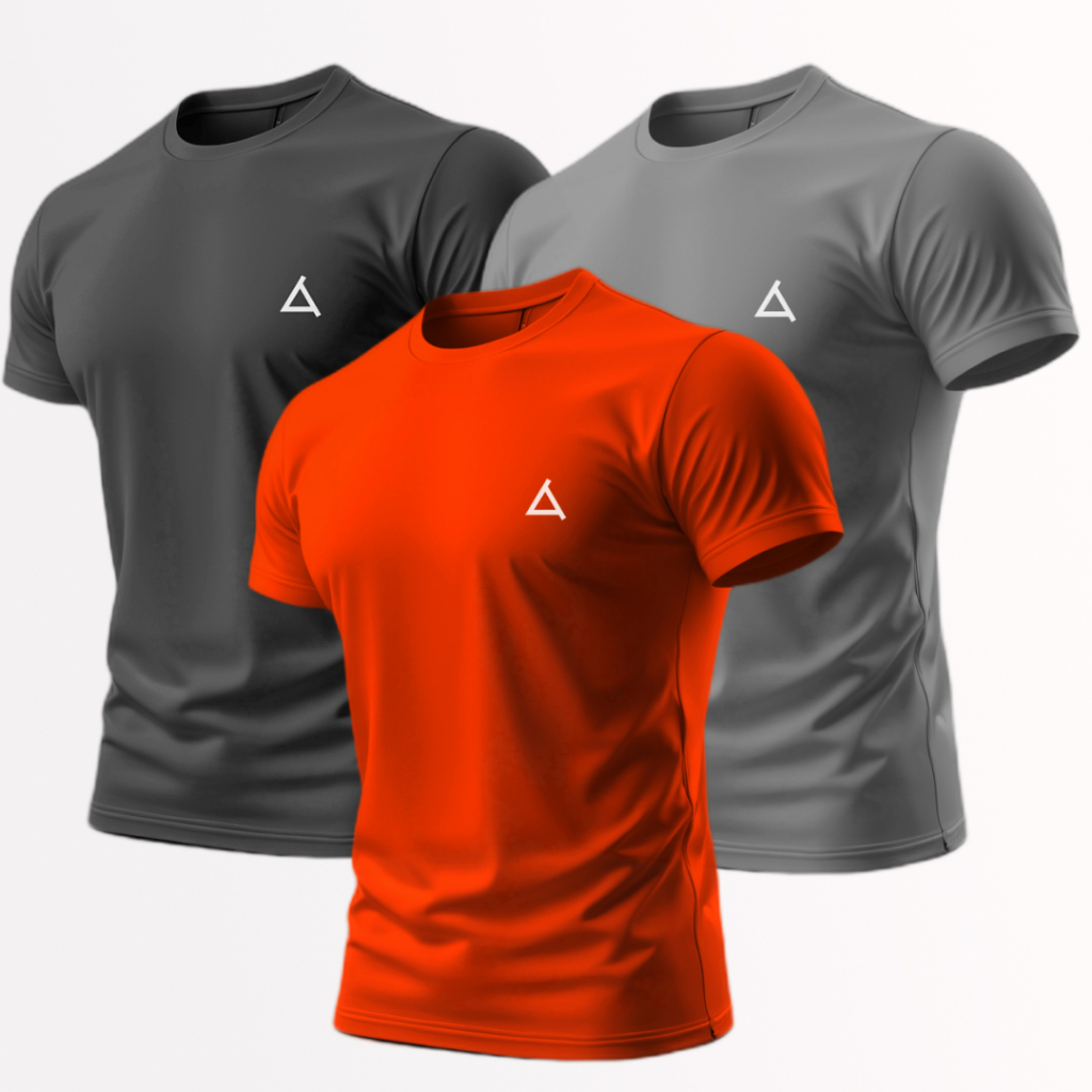 Kit 3 Camisas Dry Fit Proteção UV 50+ Masculino Academia Tecido Leve Musculação Treino e Moda Casual