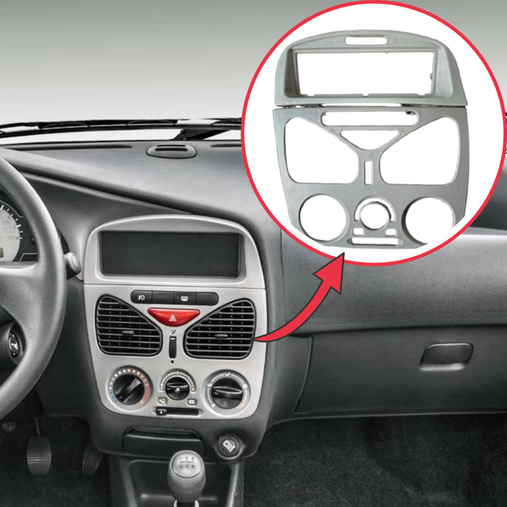 Kit Moldura Painel Central Radio Com Ar Palio Siena Strada 2001 2002 2003 2004 2005 2006 2007 2008 2009 2010 2011 em Oferta na Shopee