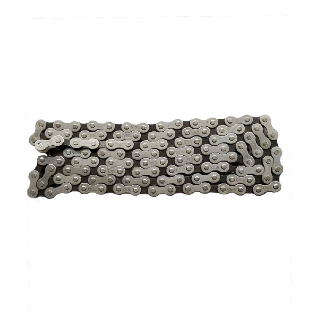 Corrente Grossa 1 Velocidade 1/2 X 1/8 Com 114 Elos C410 Prata