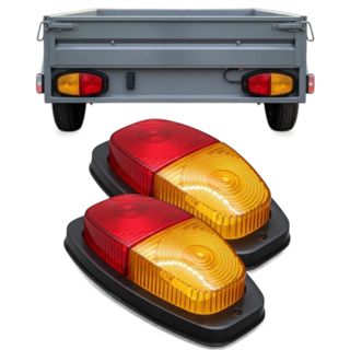 Par Lanterna Carretinha Reboque Canoinha Universal em Oferta na Shopee