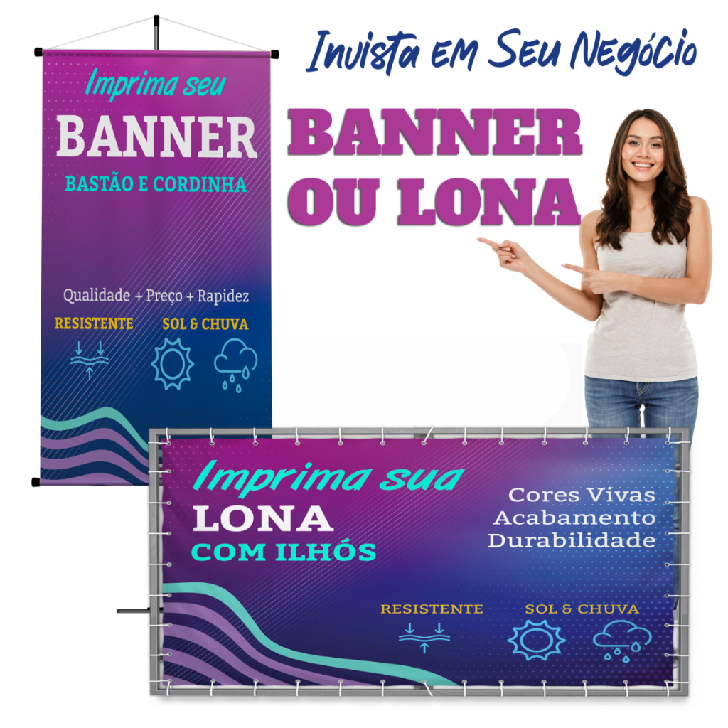 Banner Personalizado, Fachada de Loja, Letreiro Loja em Oferta na Shopee