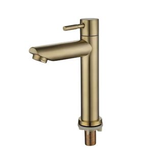 Torneira de Bancada Banheiro Lavabo em Aço Escovado Dourado em Oferta na Shopee