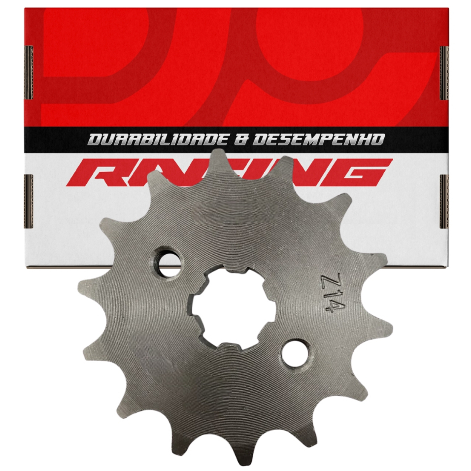 Pinhão 14 Dentes Titan 160 Fan Start Cg 150 Job Aço 1045 em Oferta na Shopee