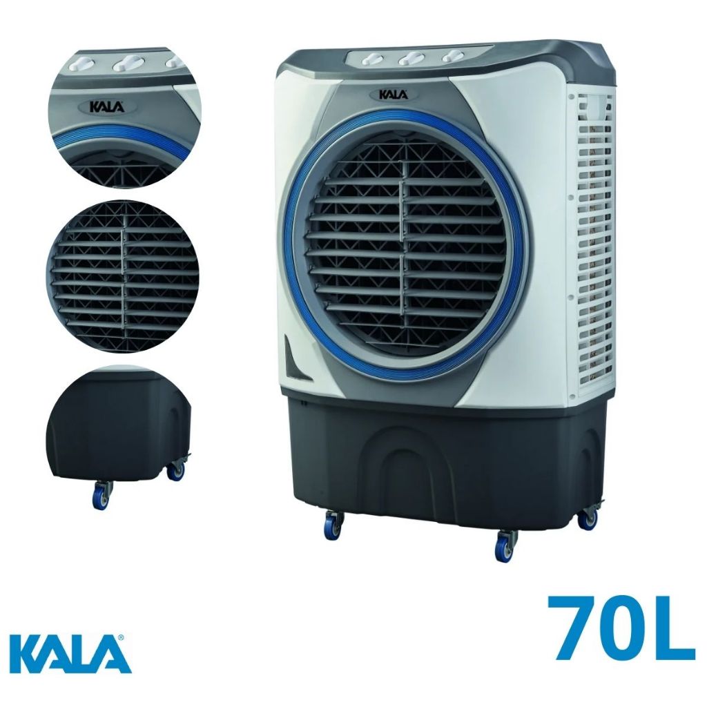 Climatizador de Ar Kala 70L 3 Velocidades Ventilação Baixo Consumo Oscilação Automática