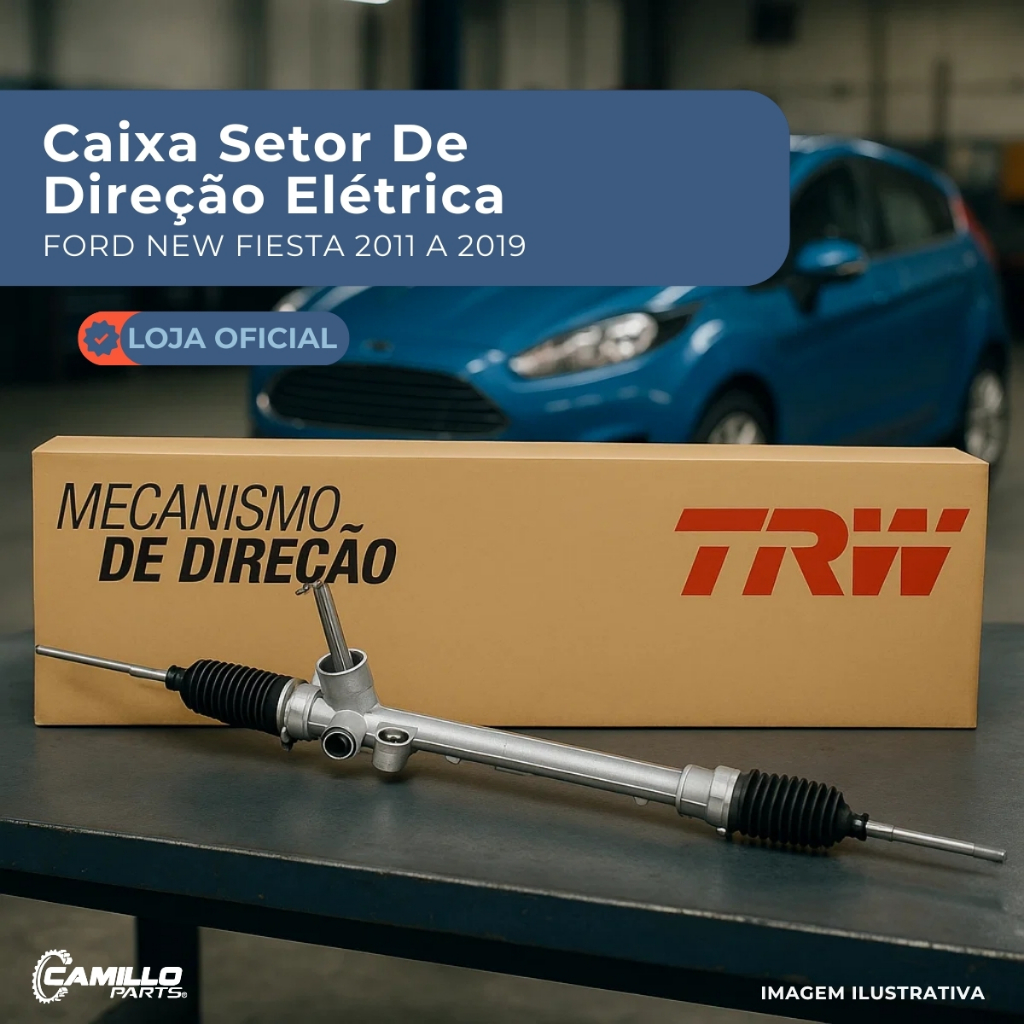 Caixa Direcao Eletrica Ford New Fiesta 2013 2015 Original Axiais Coifas Produto Novo em Oferta na Shopee
