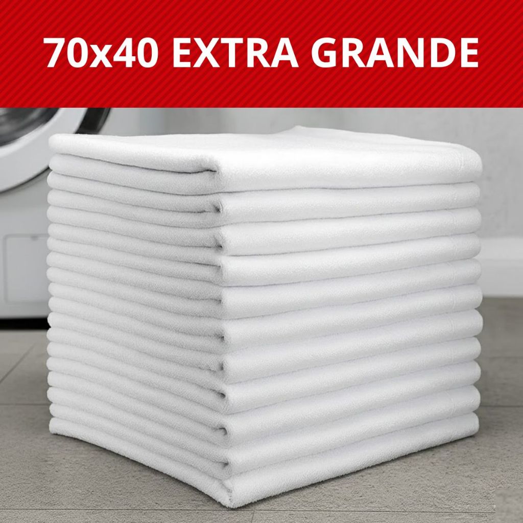 Kit De 5, 10 ou 20 Panos De Chão Branco Para Limpeza Grande Grosso Saco Duplo Algodão 70X40 em Oferta na Shopee