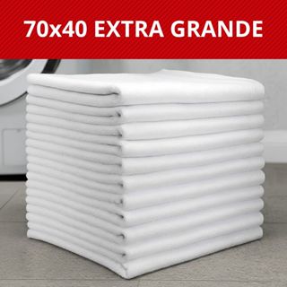 Kit De 5, 10 ou 20 Panos De Chão Branco Para Limpeza Grande Grosso Saco Duplo Algodão 70X40 em Oferta na Shopee