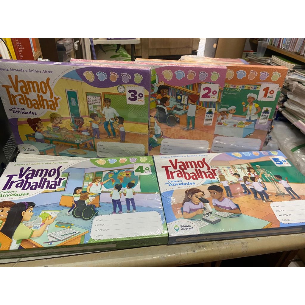 Vamos Trabalhar - Caderno de atividades 1ª ao 5ª (EDIÇÃO ATUALIZADA) em Oferta na Shopee