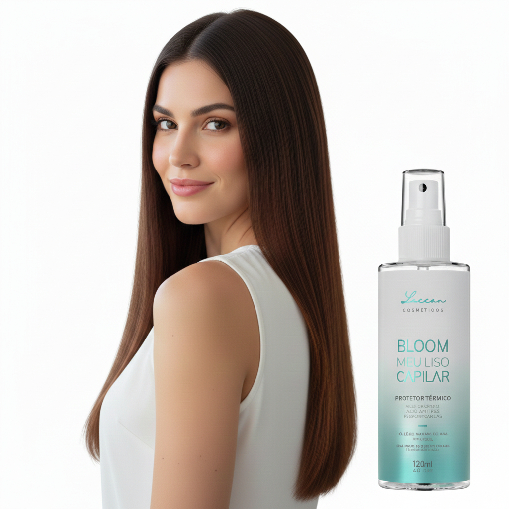 Meu Liso Capilar Spray Defrizante Perfume Capilar com Proteção Térmica 120ml - Pronta Entrega