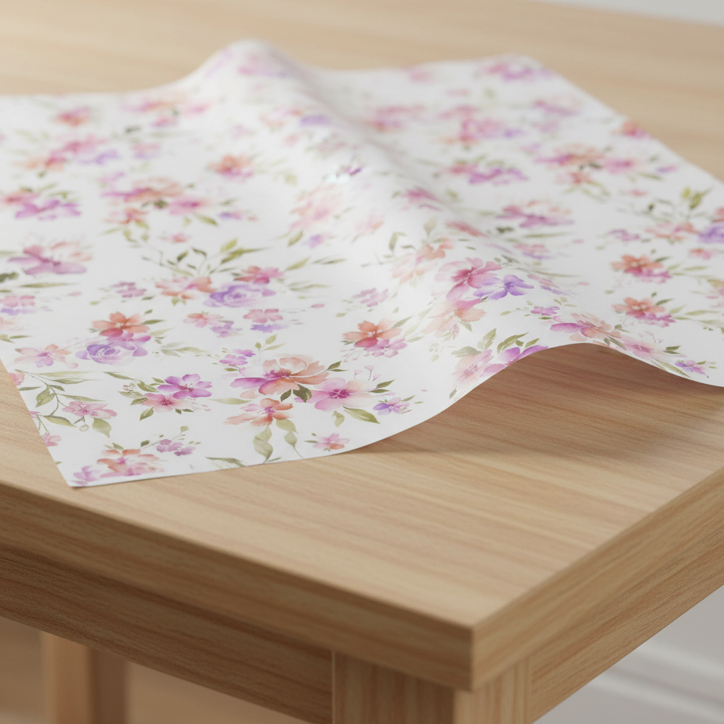 Papel De Seda 50x70cm  Estampado - 25 ou 50 Folhas / Amor - Presente - Flores