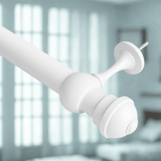 Kit Varão de cortina de Aço 4,0 metros 28mm (Grosso) em Oferta na Shopee