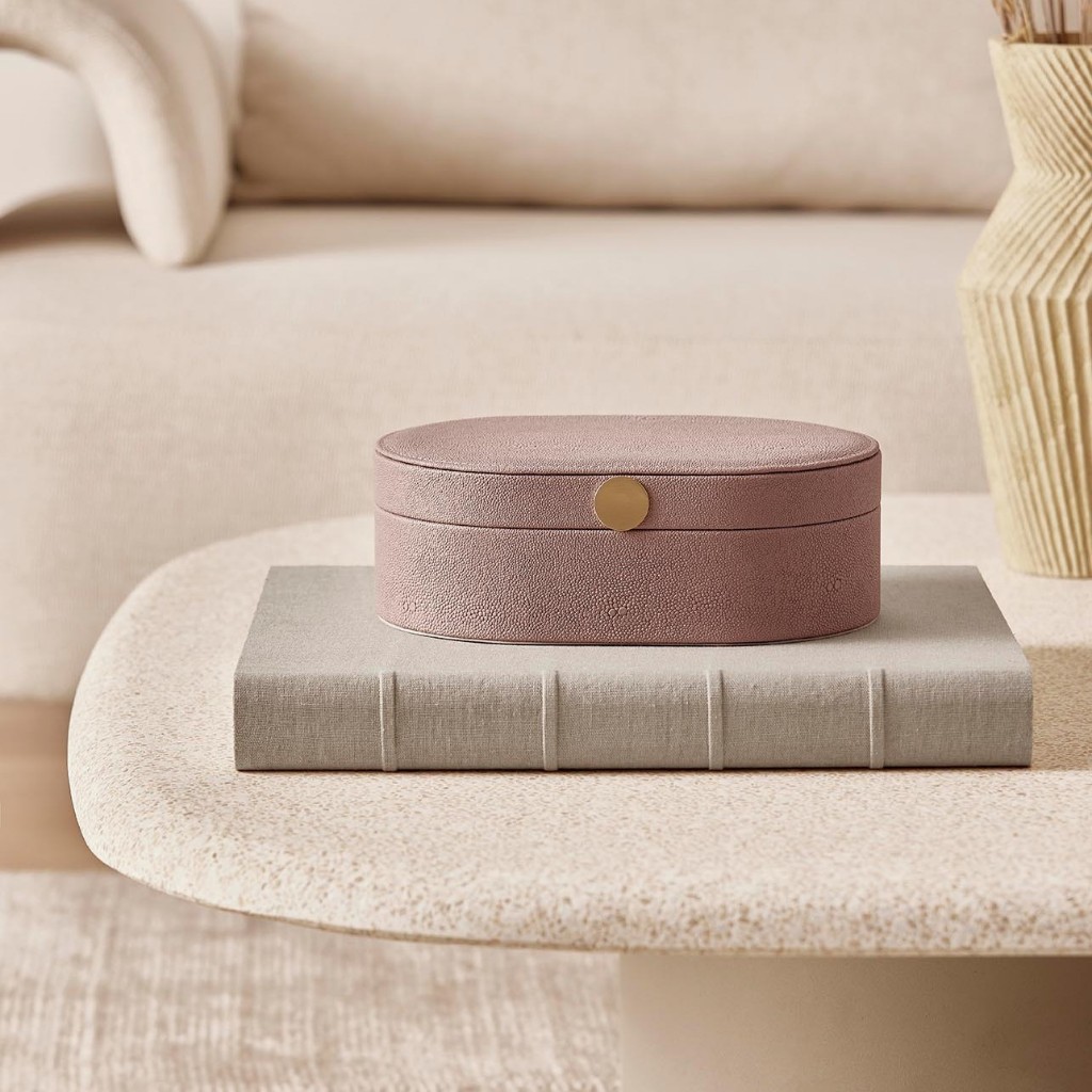 Caixa Decorativa Porta Objetos Multiuso Oval Em MDF Grande em Oferta na Shopee