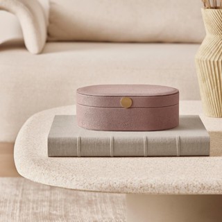 Caixa Decorativa Porta Objetos Multiuso Oval Em MDF Grande em Oferta na Shopee