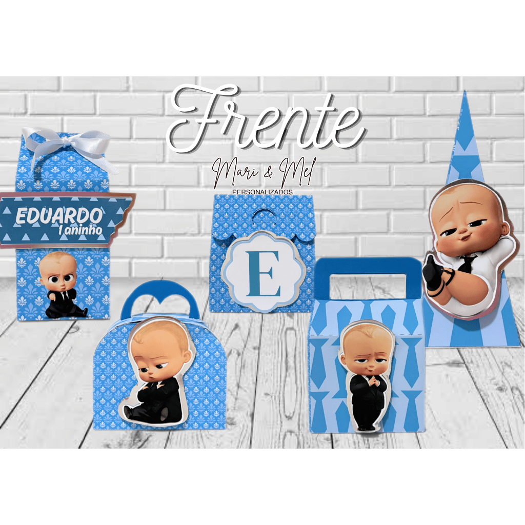 Kit Festa | Lembrancinha Aniversário Infantil | Aplique 3D | Inspiração Poderoso Chefinho