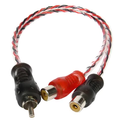 Cabo Y 1M/2F 20CM Transparente - Conector 5MM