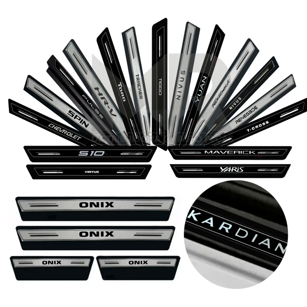 Kit Soleira Protetor Porta Silicone Premium + Poroso Preto 8 Pcs Promoção em Oferta na Shopee