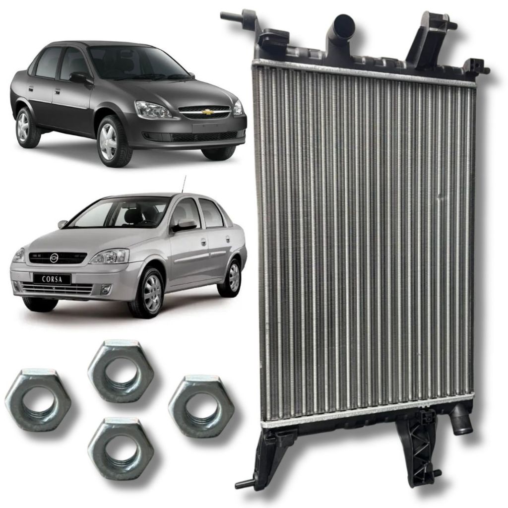 Radiador De Água Para Corsa Montana 1.0 1.4 1.8 Notus 2003/2009 em Oferta na Shopee