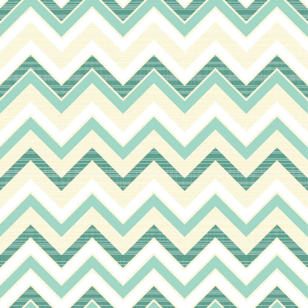 Detalhes do Papel de Parede Chevron em Tons de Bege e Verde