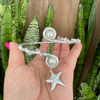 ✨Lançamento Exclusivo Bracelete Estrela do Mar Moderno Confortável Não Oxida Pingente Estrela do Mar Hippie Praiano em Oferta na Shopee
