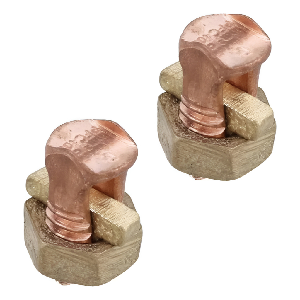 Kit c/2pç Split Bolt 95 Mm - Conector Parafuso Fendido  Mci Cobre