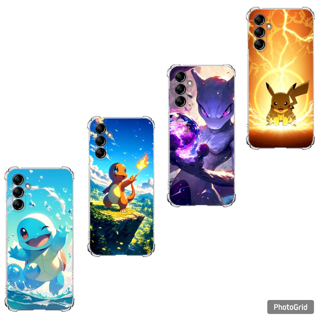 Capa Capinha Samsung A05, A05S, A06, A15, A16, A36 e A56 Case TPU, Anime Pokemon